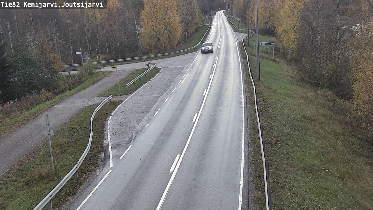 Weather Camera Image Road 82 Kemijärvi, Joutsijärvi, Kemijärvi, Lappi