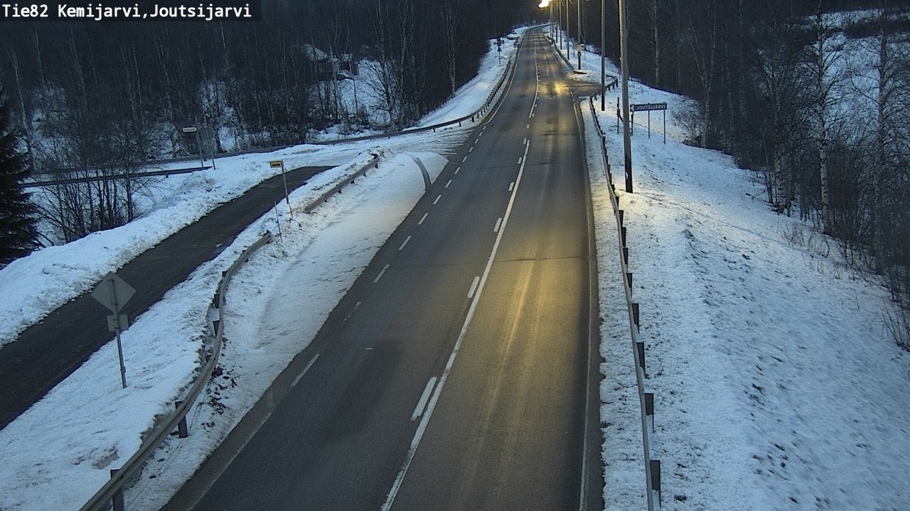 Kelikamerat Kuva Tie 82 Kemijärvi, Joutsijärvi, Kemijärvi, Lappi