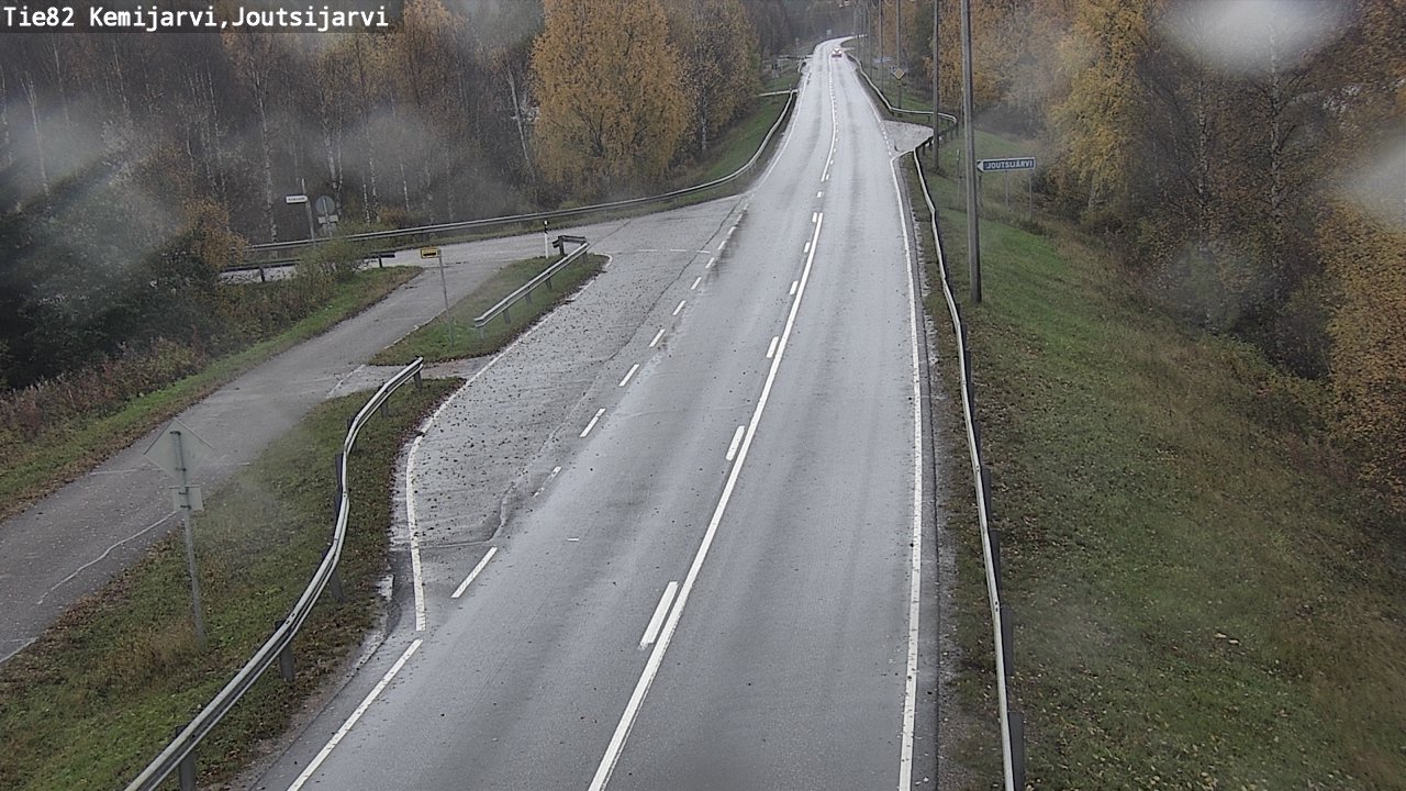 Weather Camera Image Road 82 Kemijärvi, Joutsijärvi, Kemijärvi, Lappi