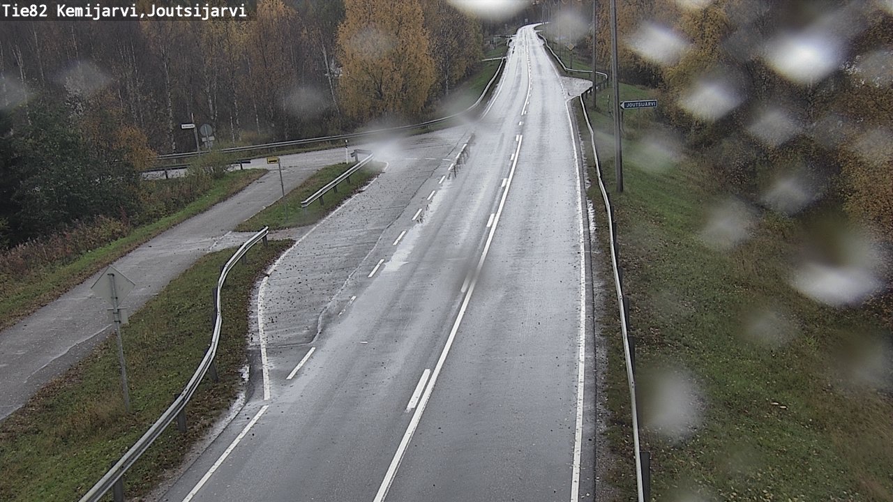 Weather Camera Image Road 82 Kemijärvi, Joutsijärvi, Kemijärvi, Lappi