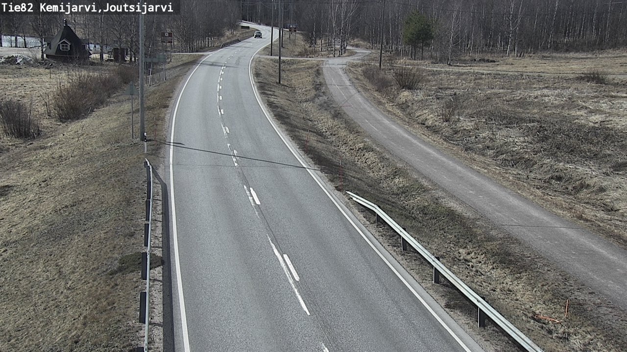 Weather Camera Image Väg 82 Kemijärvi, Joutsijärvi, Kemijärvi, Lappi