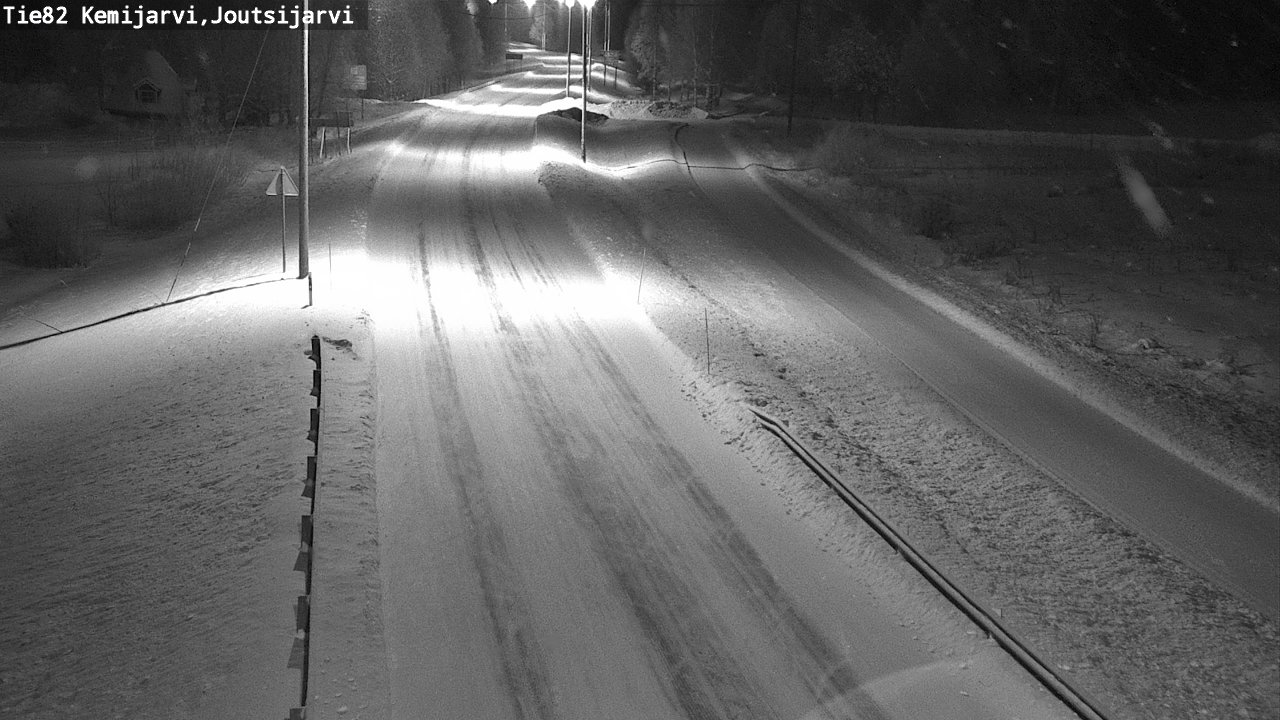 Weather Camera Image Road 82 Kemijärvi, Joutsijärvi, Kemijärvi, Lappi