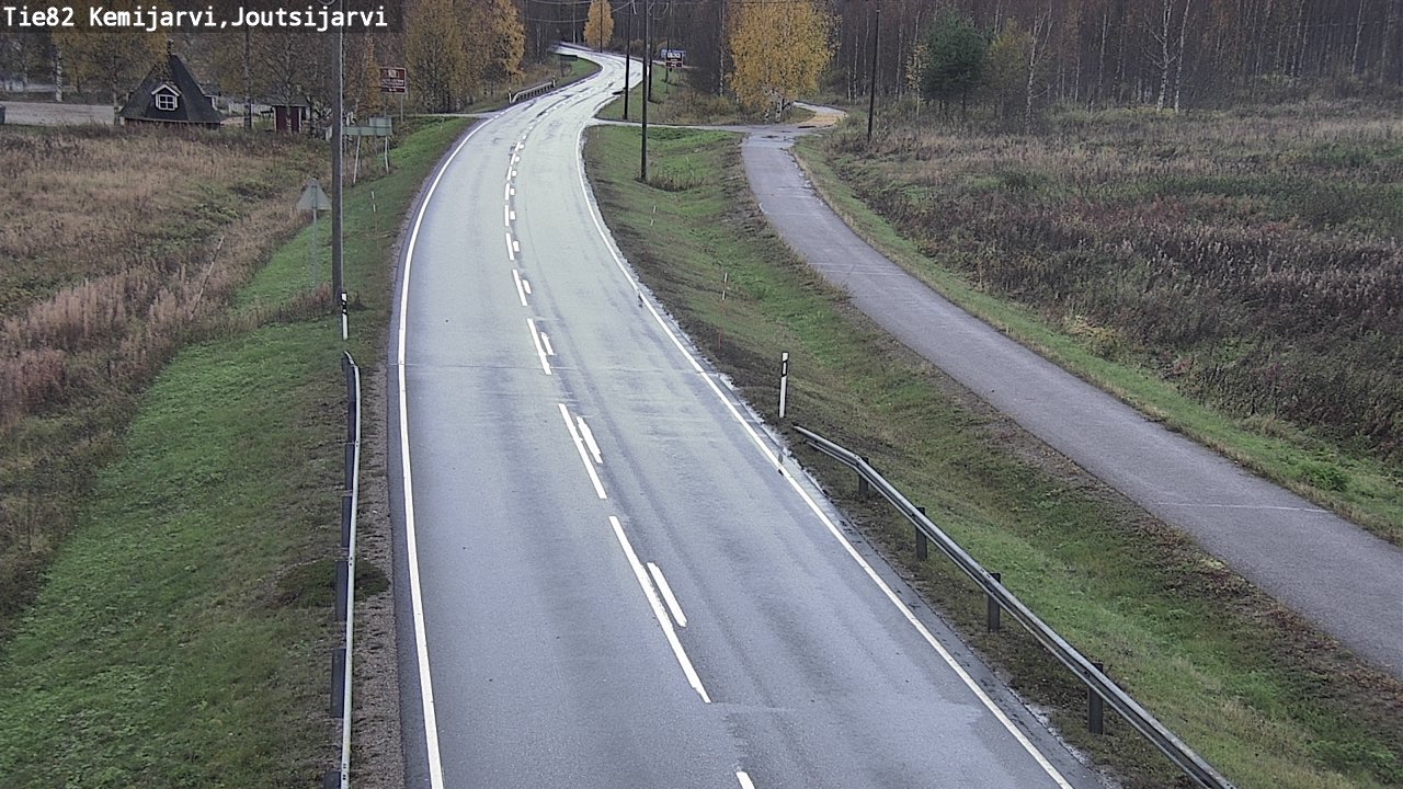 Weather Camera Image Road 82 Kemijärvi, Joutsijärvi, Kemijärvi, Lappi