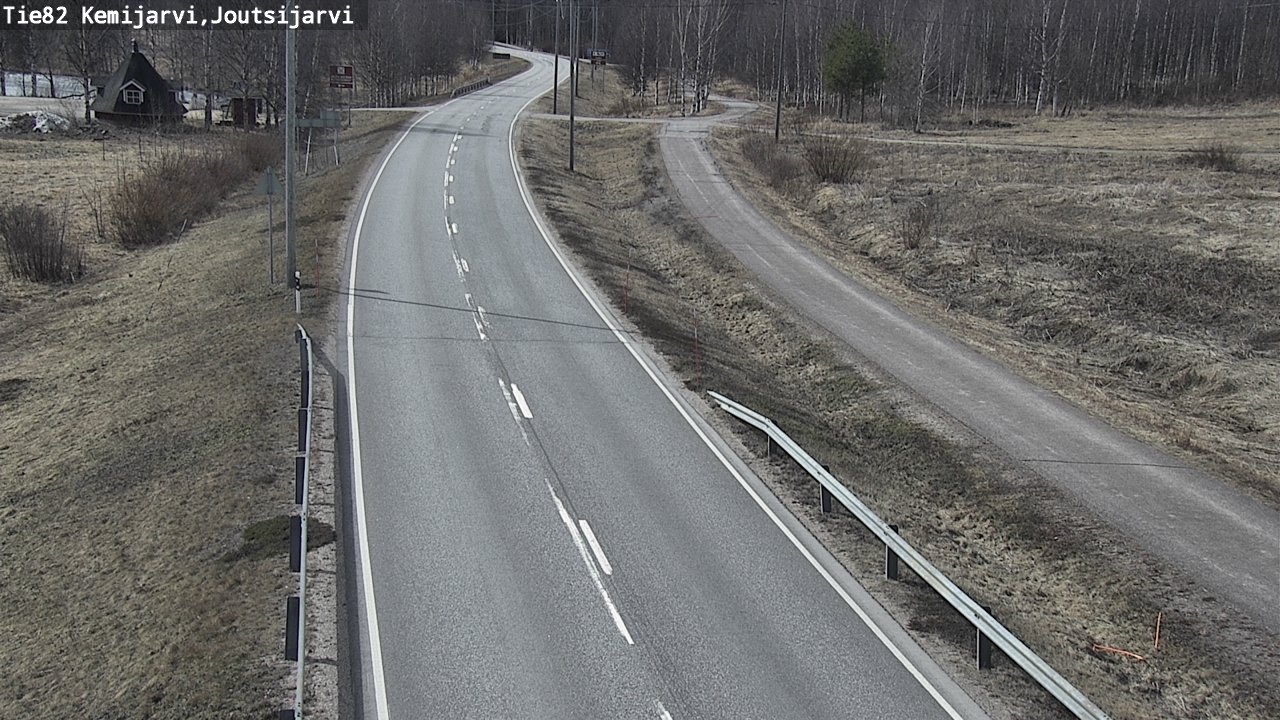 Weather Camera Image Väg 82 Kemijärvi, Joutsijärvi, Kemijärvi, Lappi