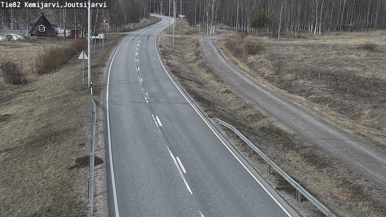 Weather Camera Image Väg 82 Kemijärvi, Joutsijärvi, Kemijärvi, Lappi