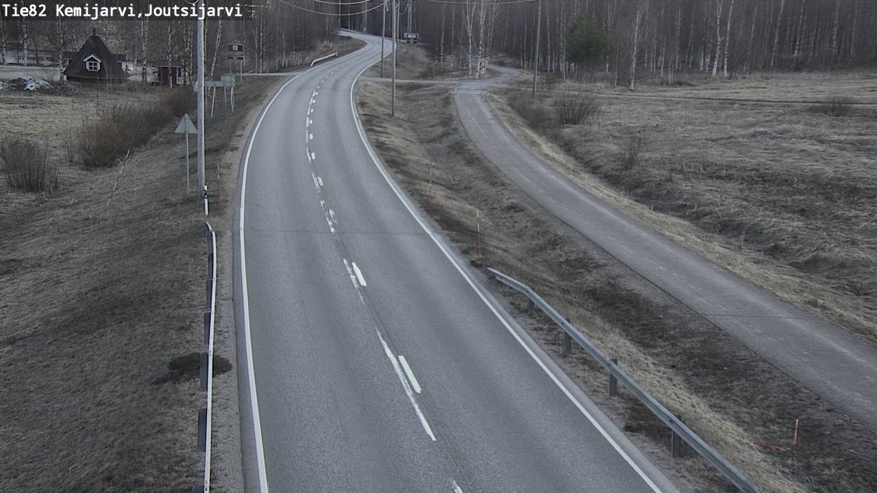 Weather Camera Image Road 82 Kemijärvi, Joutsijärvi, Kemijärvi, Lappi