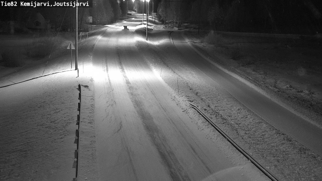 Weather Camera Image Road 82 Kemijärvi, Joutsijärvi, Kemijärvi, Lappi