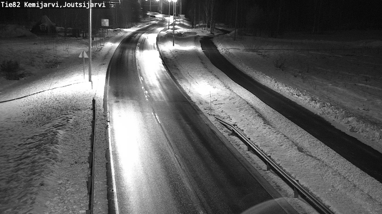 Weather Camera Image Väg 82 Kemijärvi, Joutsijärvi, Kemijärvi, Lappi