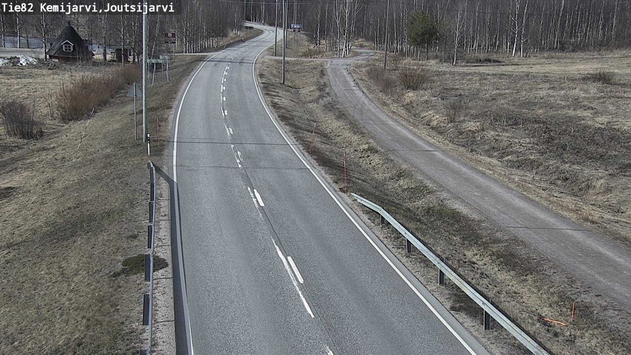 Weather Camera Image Väg 82 Kemijärvi, Joutsijärvi, Kemijärvi, Lappi