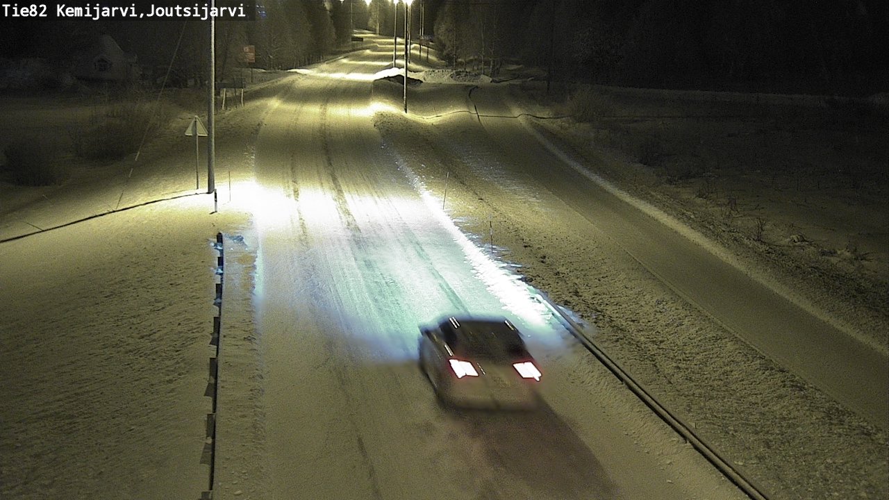 Weather Camera Image Road 82 Kemijärvi, Joutsijärvi, Kemijärvi, Lappi