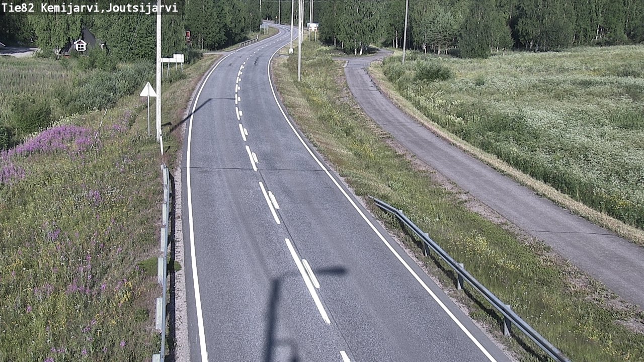 Weather Camera Image Väg 82 Kemijärvi, Joutsijärvi, Kemijärvi, Lappi