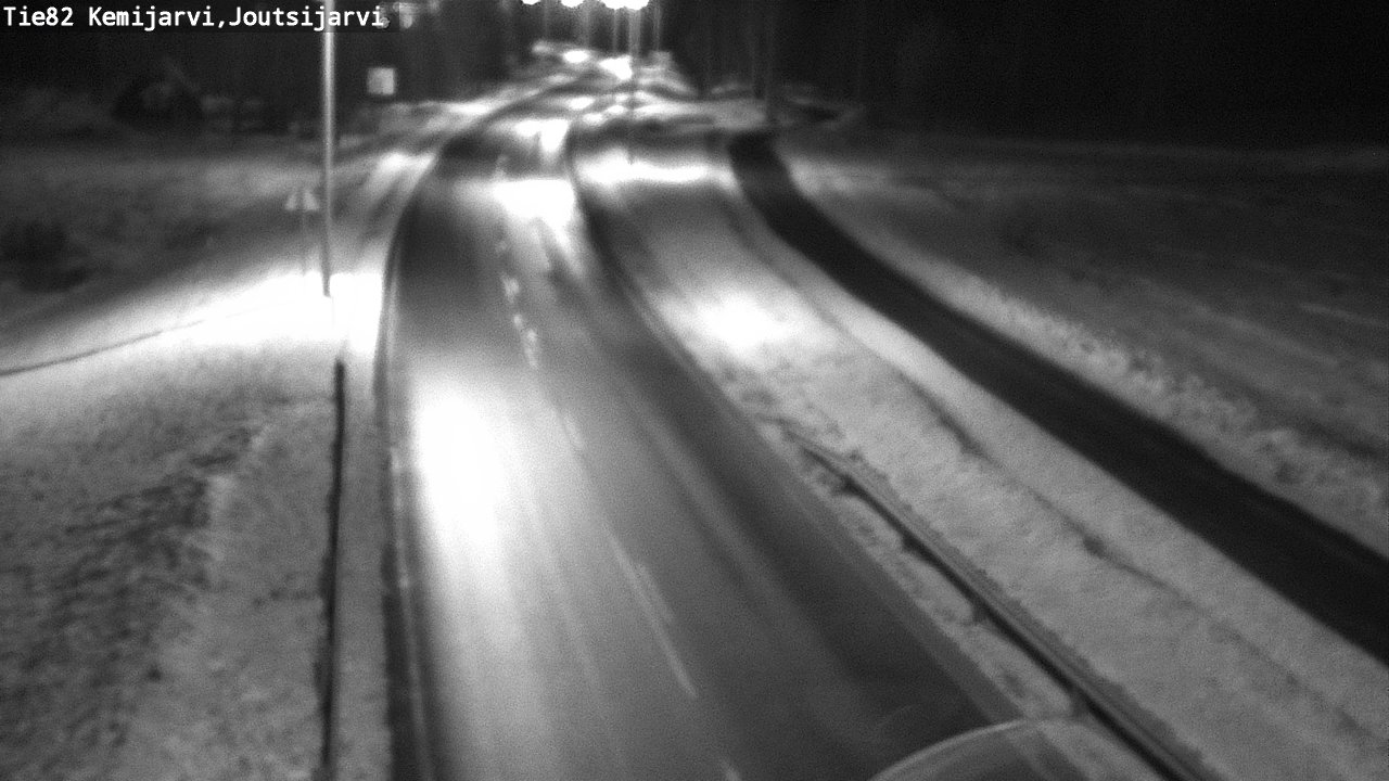 Weather Camera Image Väg 82 Kemijärvi, Joutsijärvi, Kemijärvi, Lappi