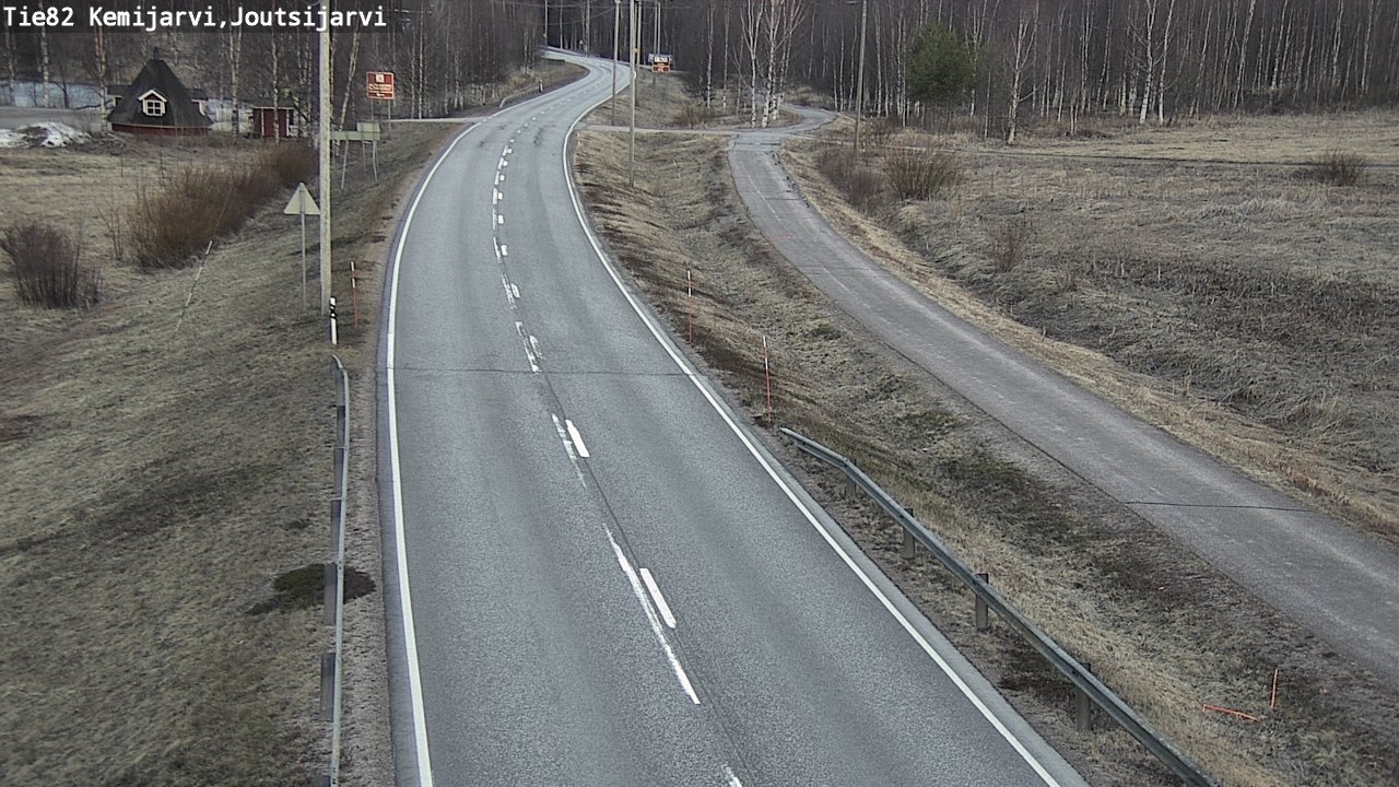 Weather Camera Image Väg 82 Kemijärvi, Joutsijärvi, Kemijärvi, Lappi