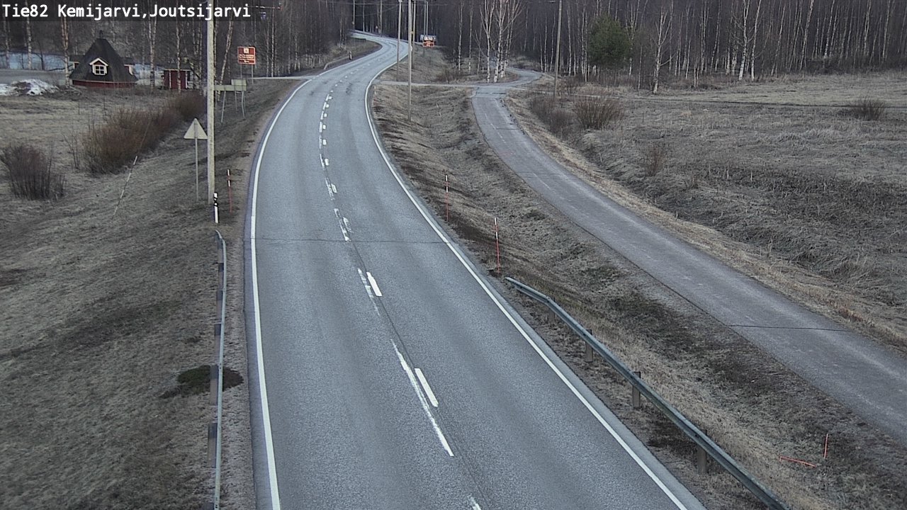 Weather Camera Image Väg 82 Kemijärvi, Joutsijärvi, Kemijärvi, Lappi