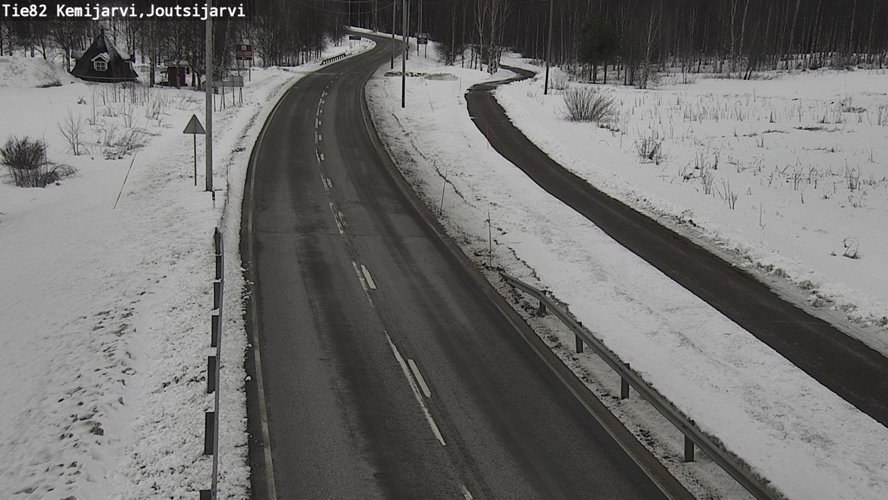 Weather Camera Image Väg 82 Kemijärvi, Joutsijärvi, Kemijärvi, Lappi