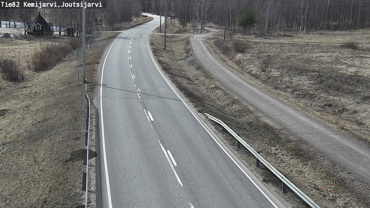 Weather Camera Image Väg 82 Kemijärvi, Joutsijärvi, Kemijärvi, Lappi