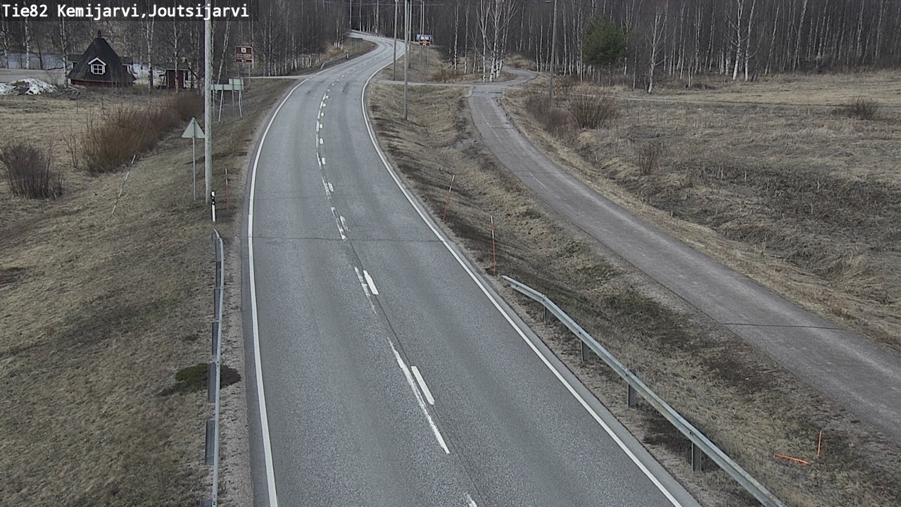 Weather Camera Image Väg 82 Kemijärvi, Joutsijärvi, Kemijärvi, Lappi