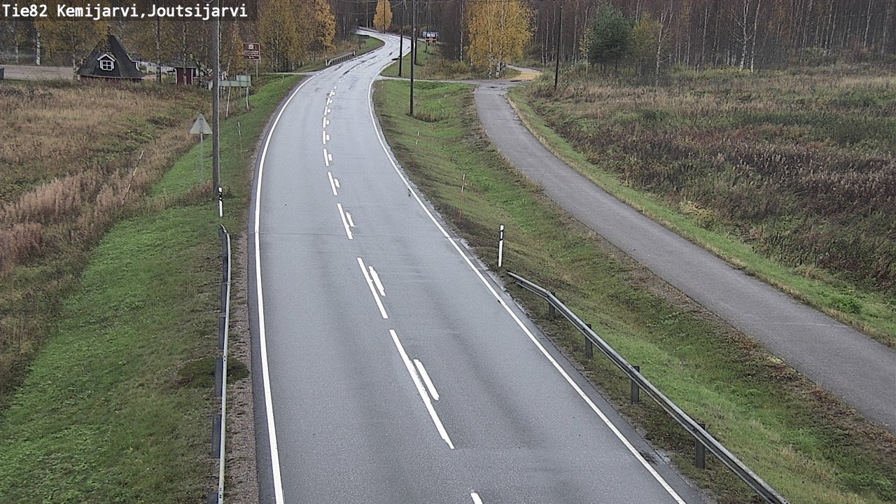 Weather Camera Image Road 82 Kemijärvi, Joutsijärvi, Kemijärvi, Lappi