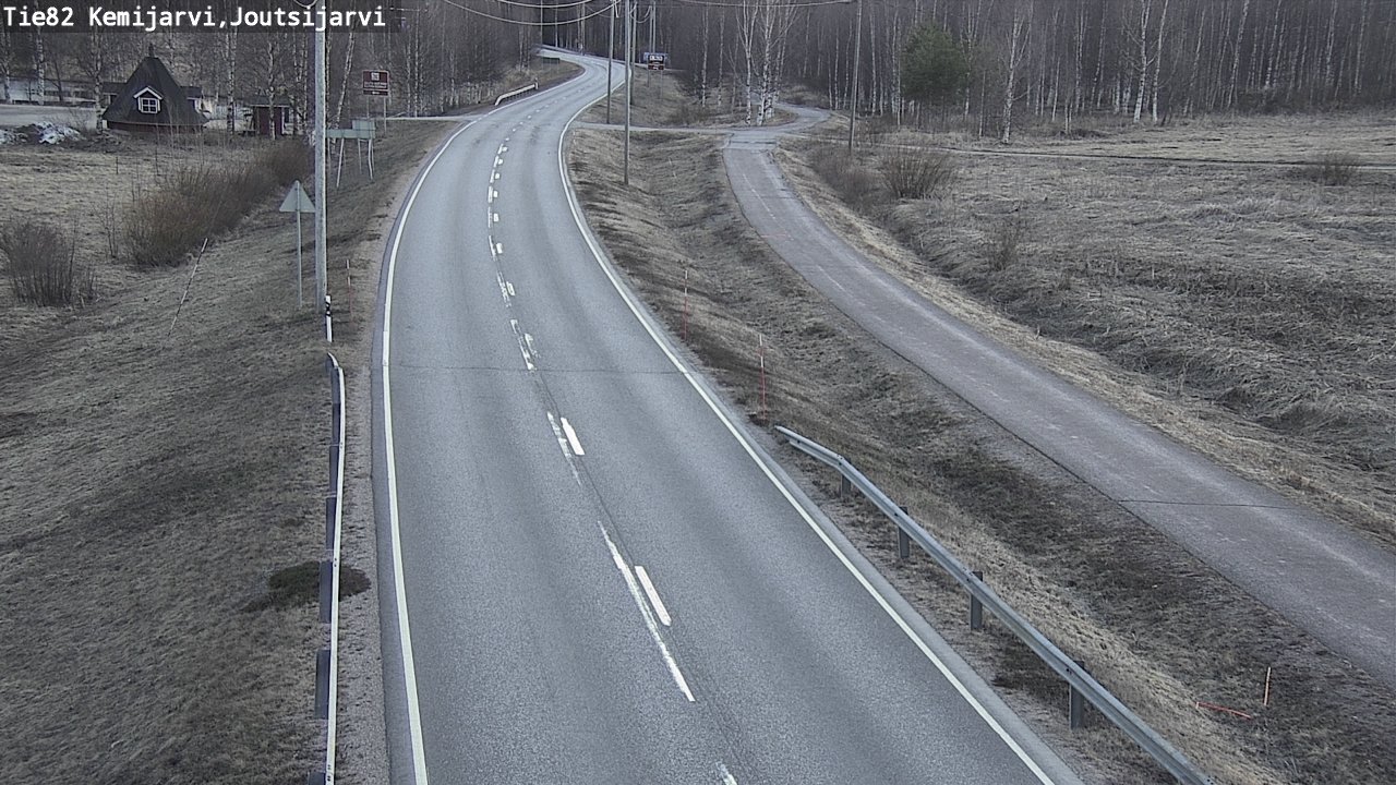Weather Camera Image Road 82 Kemijärvi, Joutsijärvi, Kemijärvi, Lappi