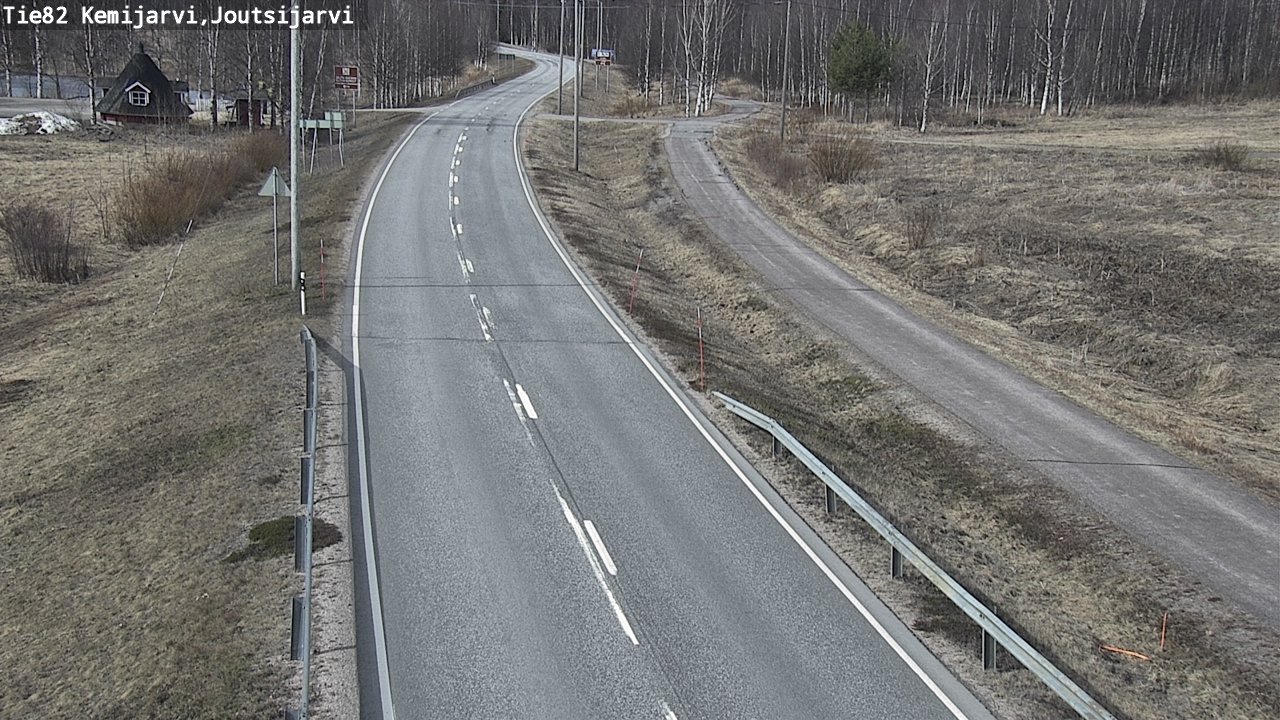 Weather Camera Image Väg 82 Kemijärvi, Joutsijärvi, Kemijärvi, Lappi