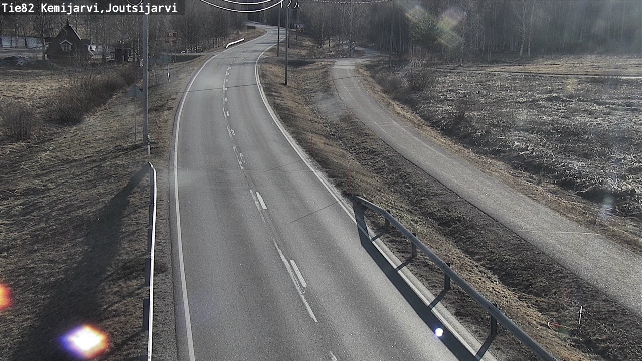 Weather Camera Image Väg 82 Kemijärvi, Joutsijärvi, Kemijärvi, Lappi