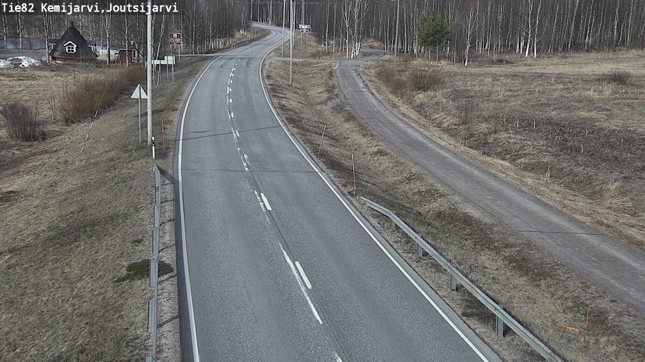 Weather Camera Image Väg 82 Kemijärvi, Joutsijärvi, Kemijärvi, Lappi