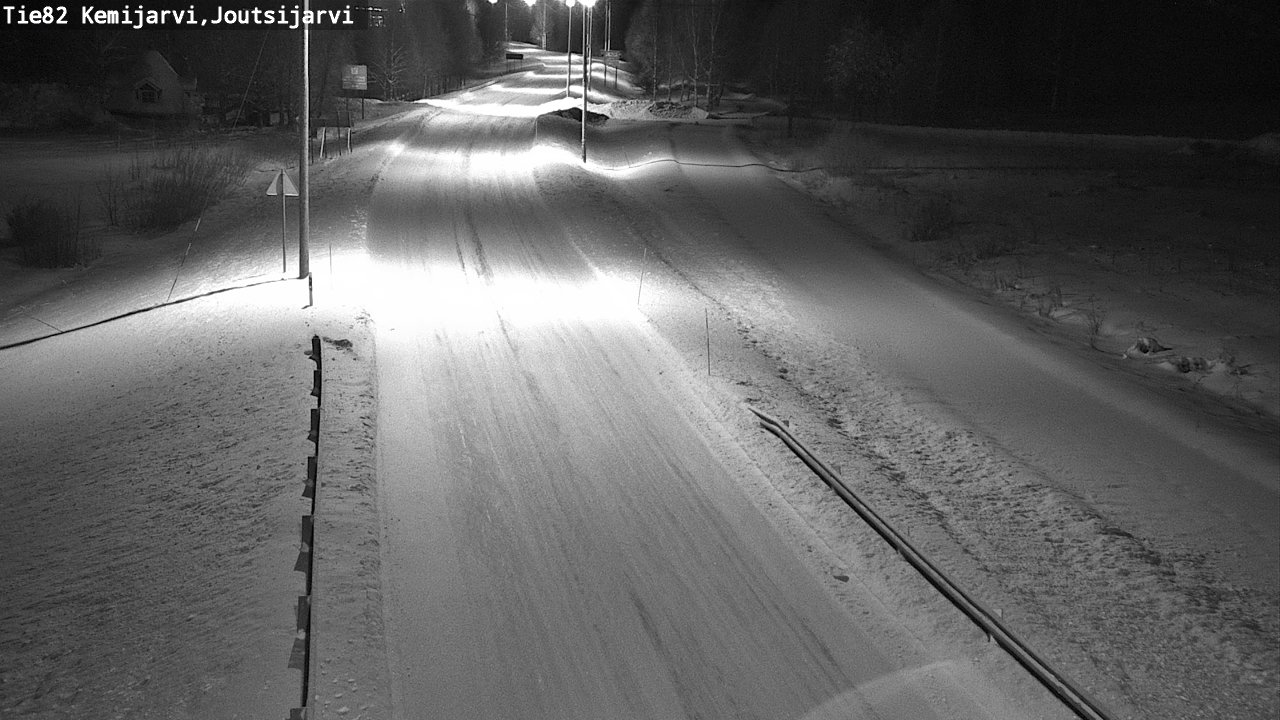 Weather Camera Image Road 82 Kemijärvi, Joutsijärvi, Kemijärvi, Lappi