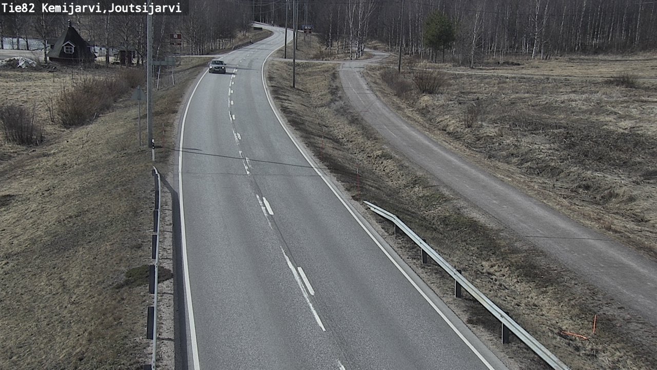 Weather Camera Image Väg 82 Kemijärvi, Joutsijärvi, Kemijärvi, Lappi