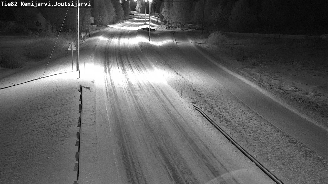 Weather Camera Image Road 82 Kemijärvi, Joutsijärvi, Kemijärvi, Lappi