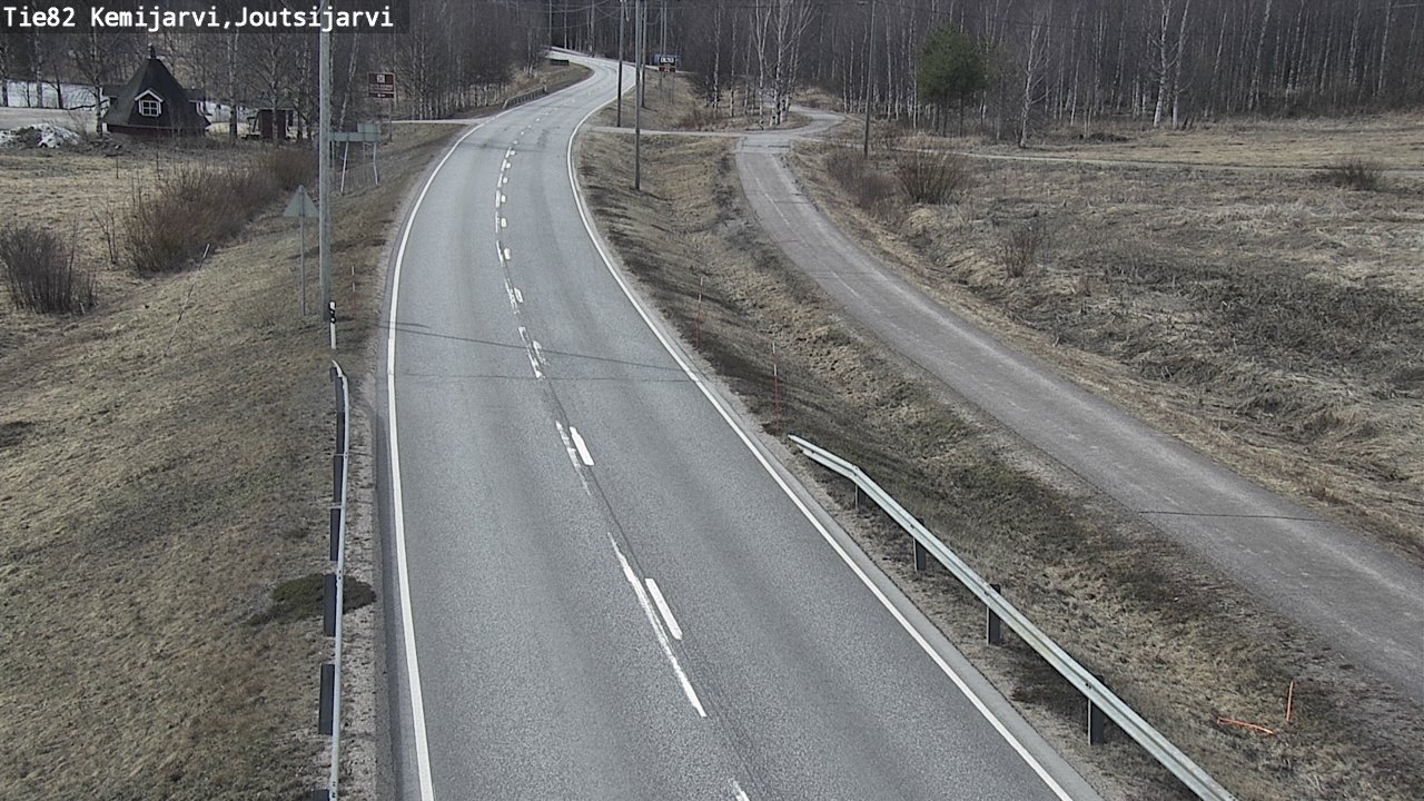 Weather Camera Image Väg 82 Kemijärvi, Joutsijärvi, Kemijärvi, Lappi