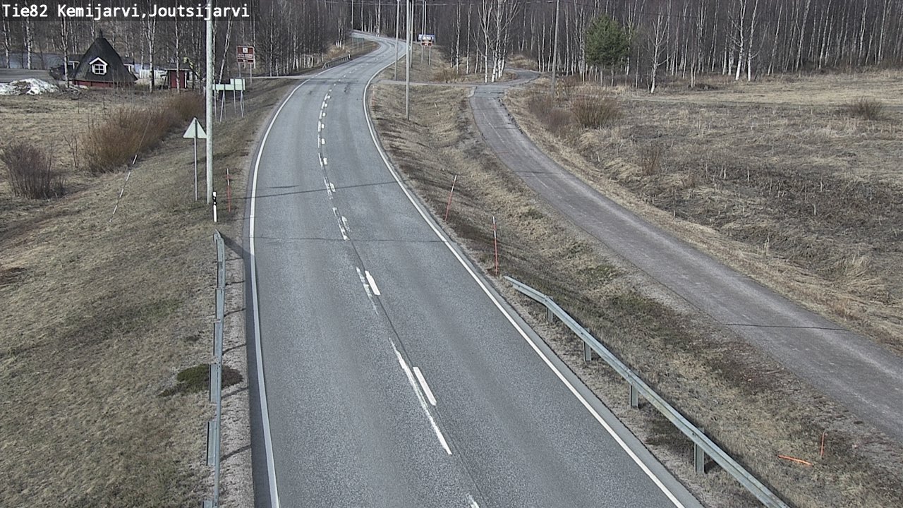 Weather Camera Image Väg 82 Kemijärvi, Joutsijärvi, Kemijärvi, Lappi