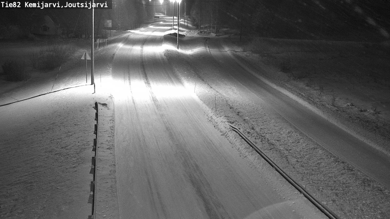 Weather Camera Image Road 82 Kemijärvi, Joutsijärvi, Kemijärvi, Lappi