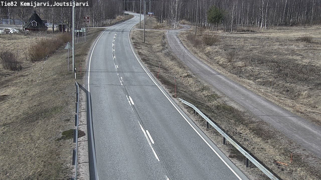 Weather Camera Image Väg 82 Kemijärvi, Joutsijärvi, Kemijärvi, Lappi