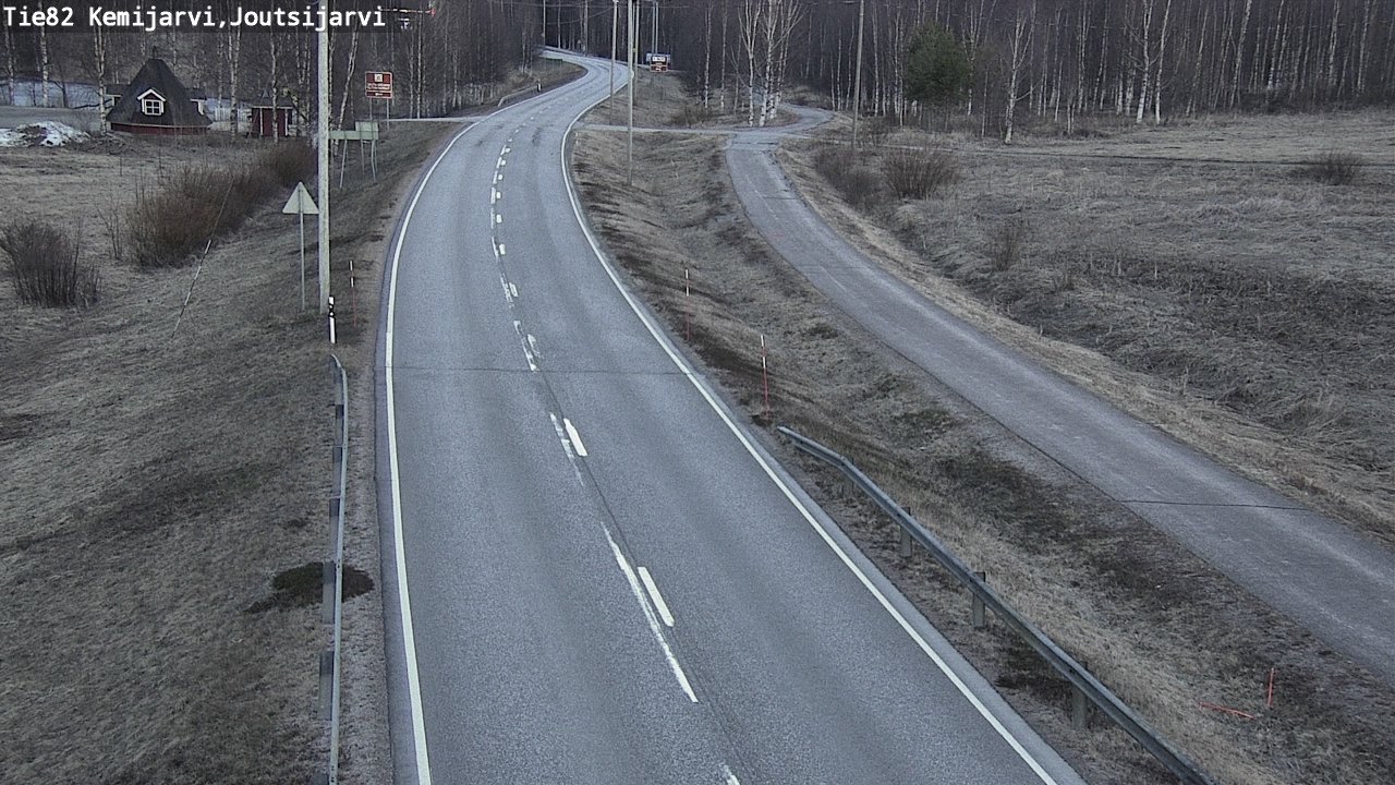 Weather Camera Image Väg 82 Kemijärvi, Joutsijärvi, Kemijärvi, Lappi