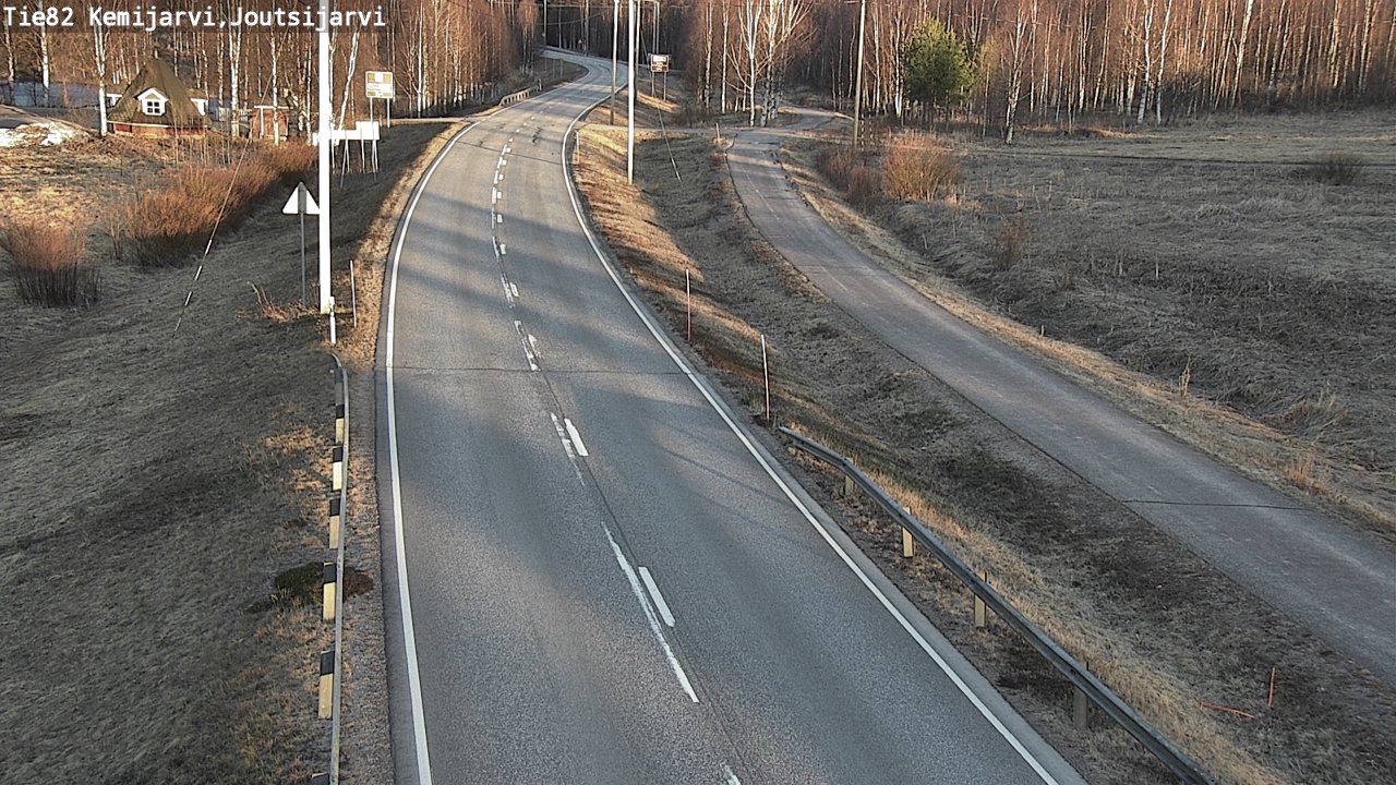 Weather Camera Image Väg 82 Kemijärvi, Joutsijärvi, Kemijärvi, Lappi