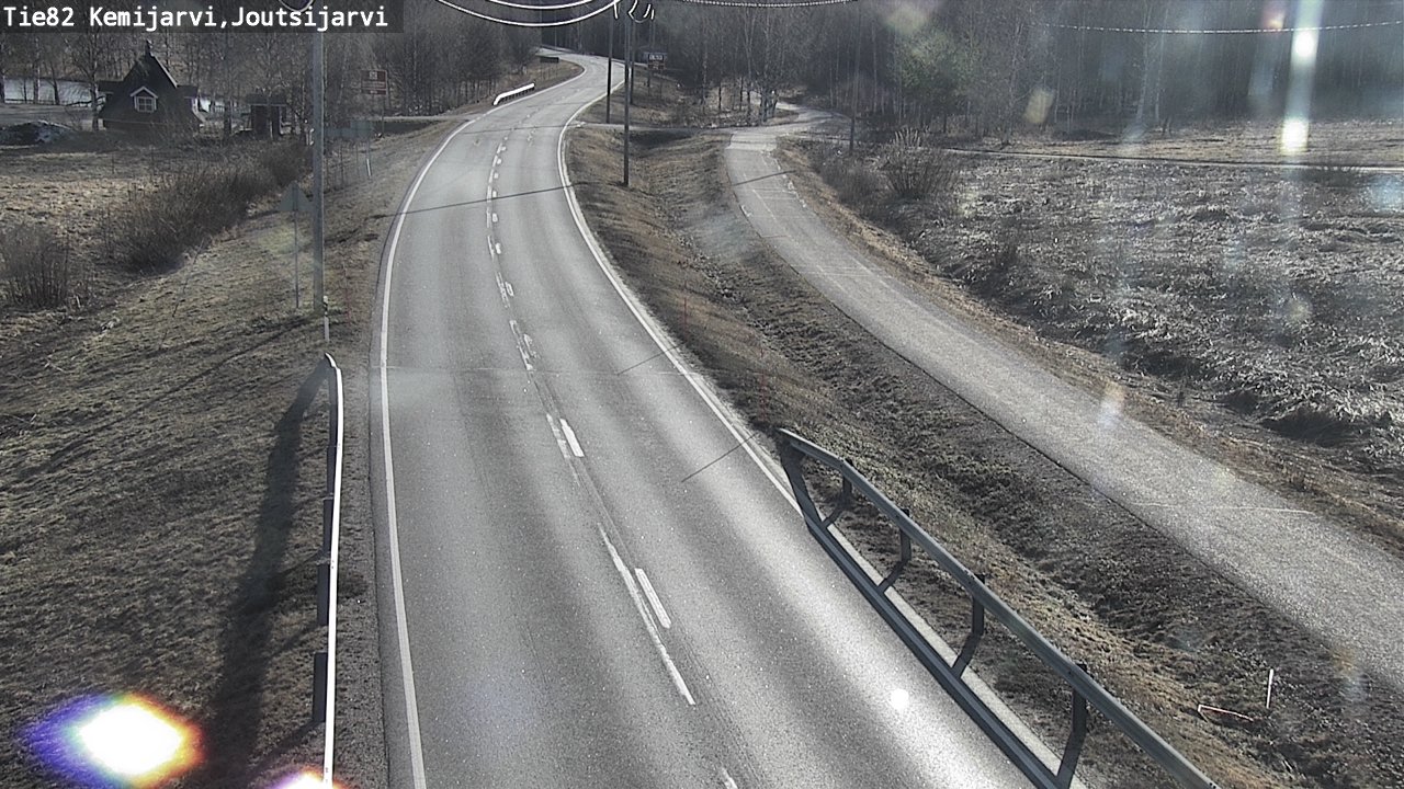 Weather Camera Image Väg 82 Kemijärvi, Joutsijärvi, Kemijärvi, Lappi