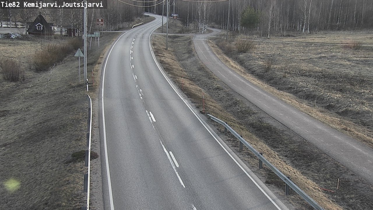 Weather Camera Image Väg 82 Kemijärvi, Joutsijärvi, Kemijärvi, Lappi