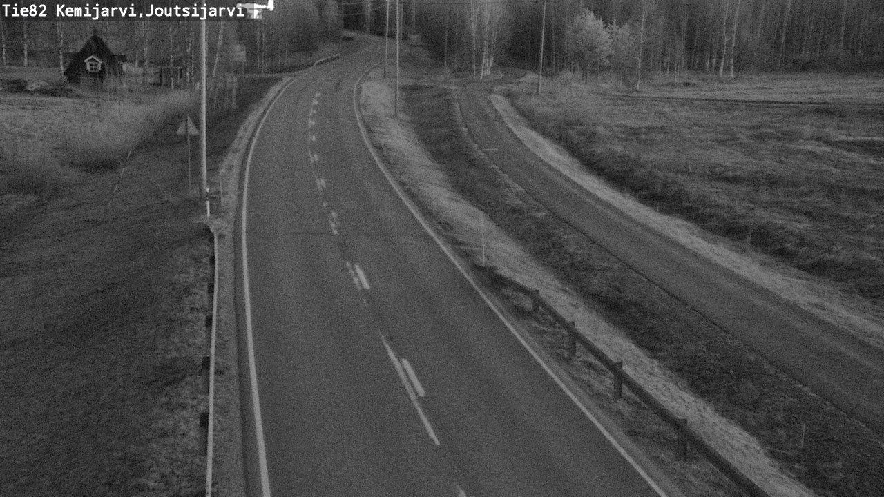 Weather Camera Image Road 82 Kemijärvi, Joutsijärvi, Kemijärvi, Lappi