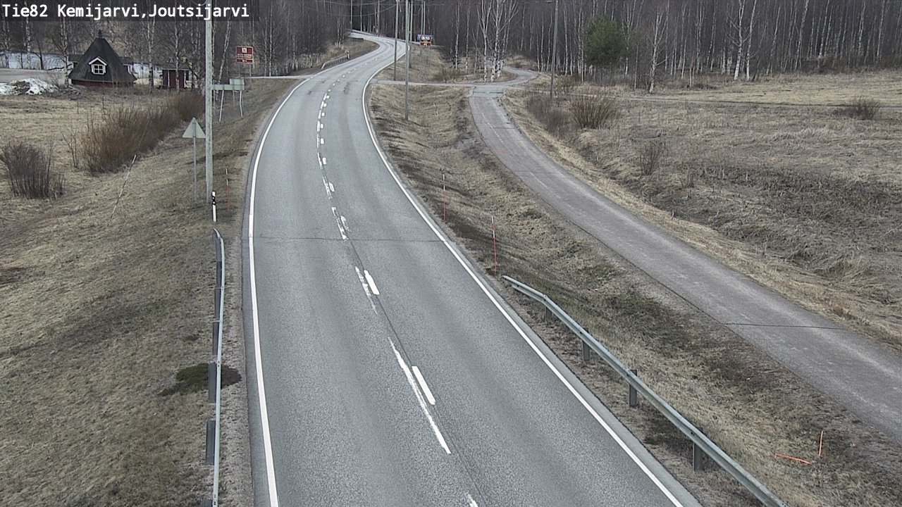 Weather Camera Image Väg 82 Kemijärvi, Joutsijärvi, Kemijärvi, Lappi