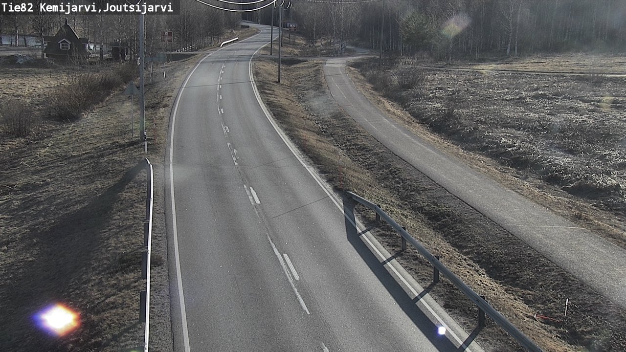 Weather Camera Image Väg 82 Kemijärvi, Joutsijärvi, Kemijärvi, Lappi