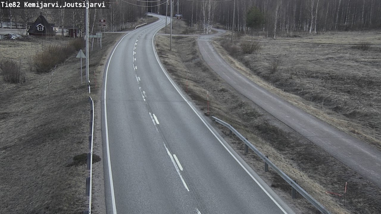 Weather Camera Image Road 82 Kemijärvi, Joutsijärvi, Kemijärvi, Lappi