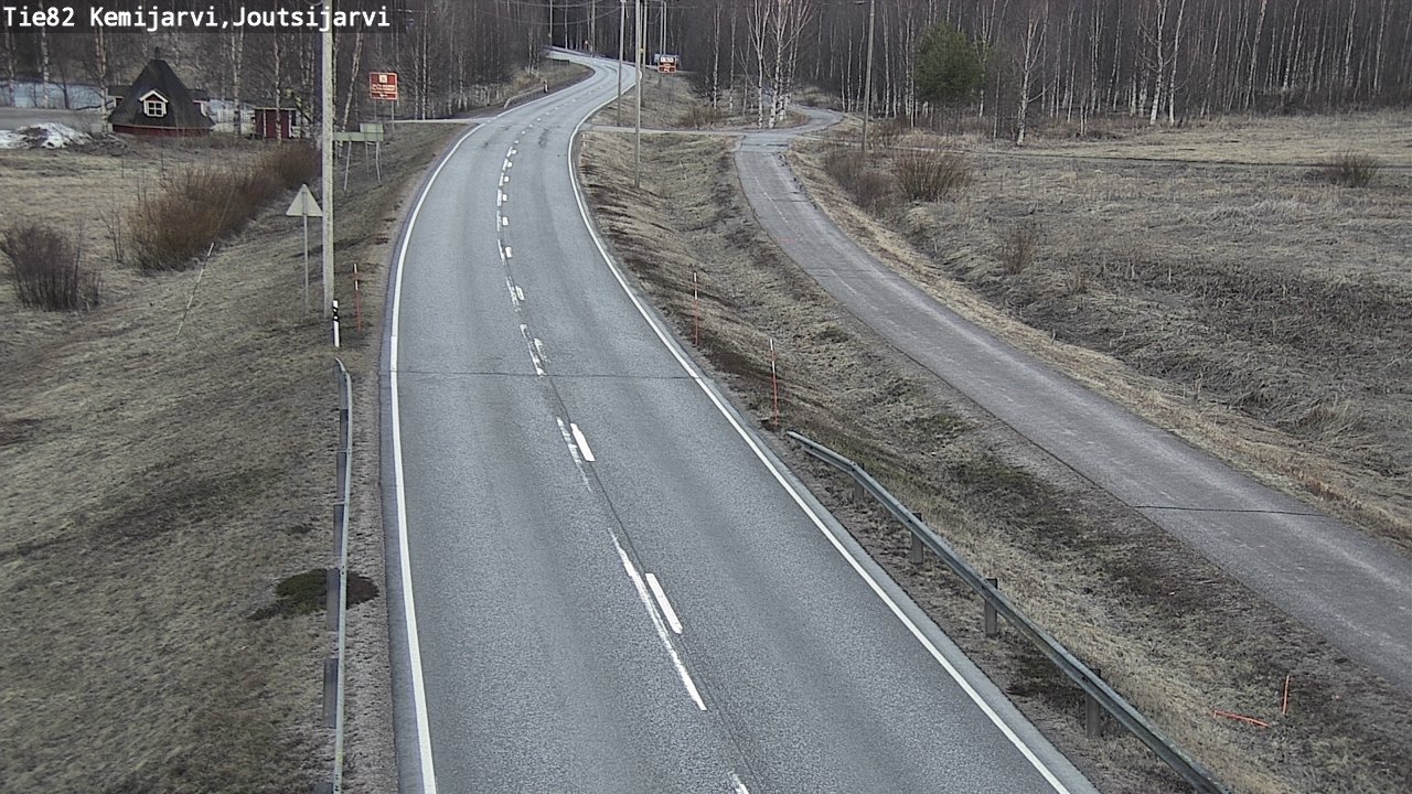 Weather Camera Image Väg 82 Kemijärvi, Joutsijärvi, Kemijärvi, Lappi