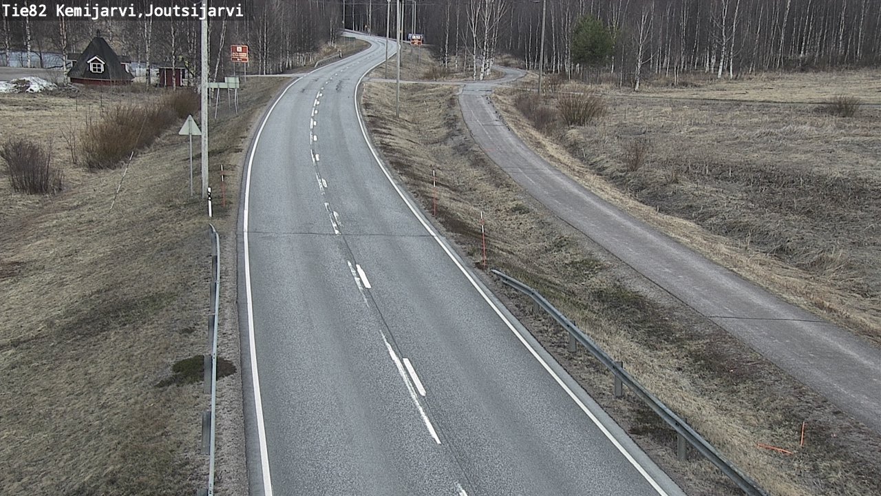 Weather Camera Image Väg 82 Kemijärvi, Joutsijärvi, Kemijärvi, Lappi