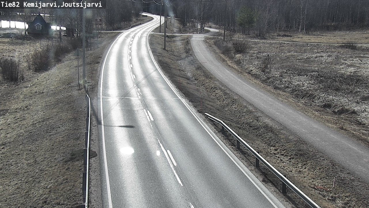 Weather Camera Image Väg 82 Kemijärvi, Joutsijärvi, Kemijärvi, Lappi