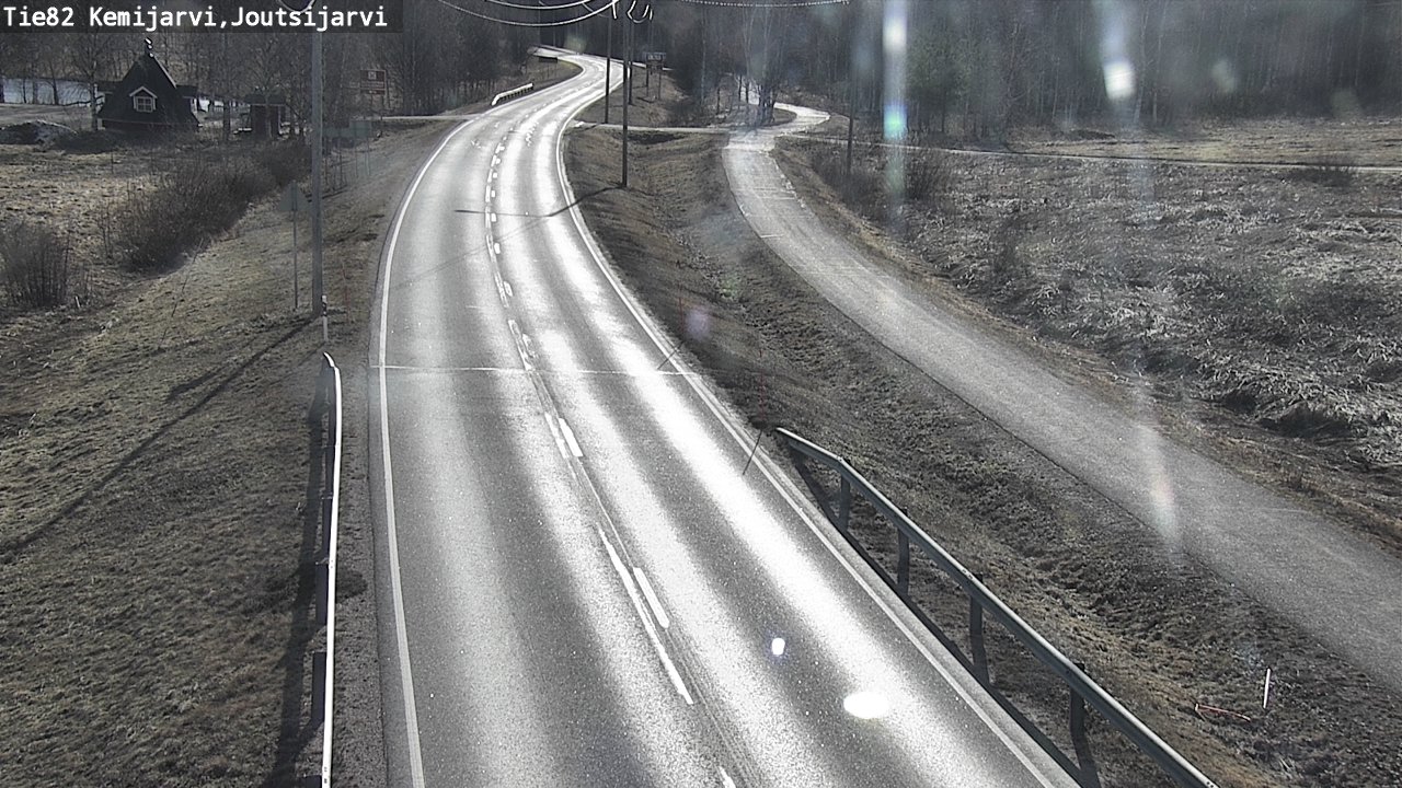 Weather Camera Image Väg 82 Kemijärvi, Joutsijärvi, Kemijärvi, Lappi