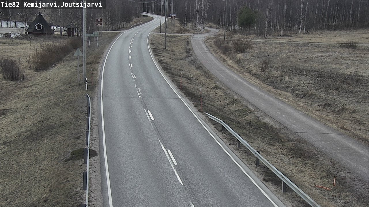 Weather Camera Image Väg 82 Kemijärvi, Joutsijärvi, Kemijärvi, Lappi
