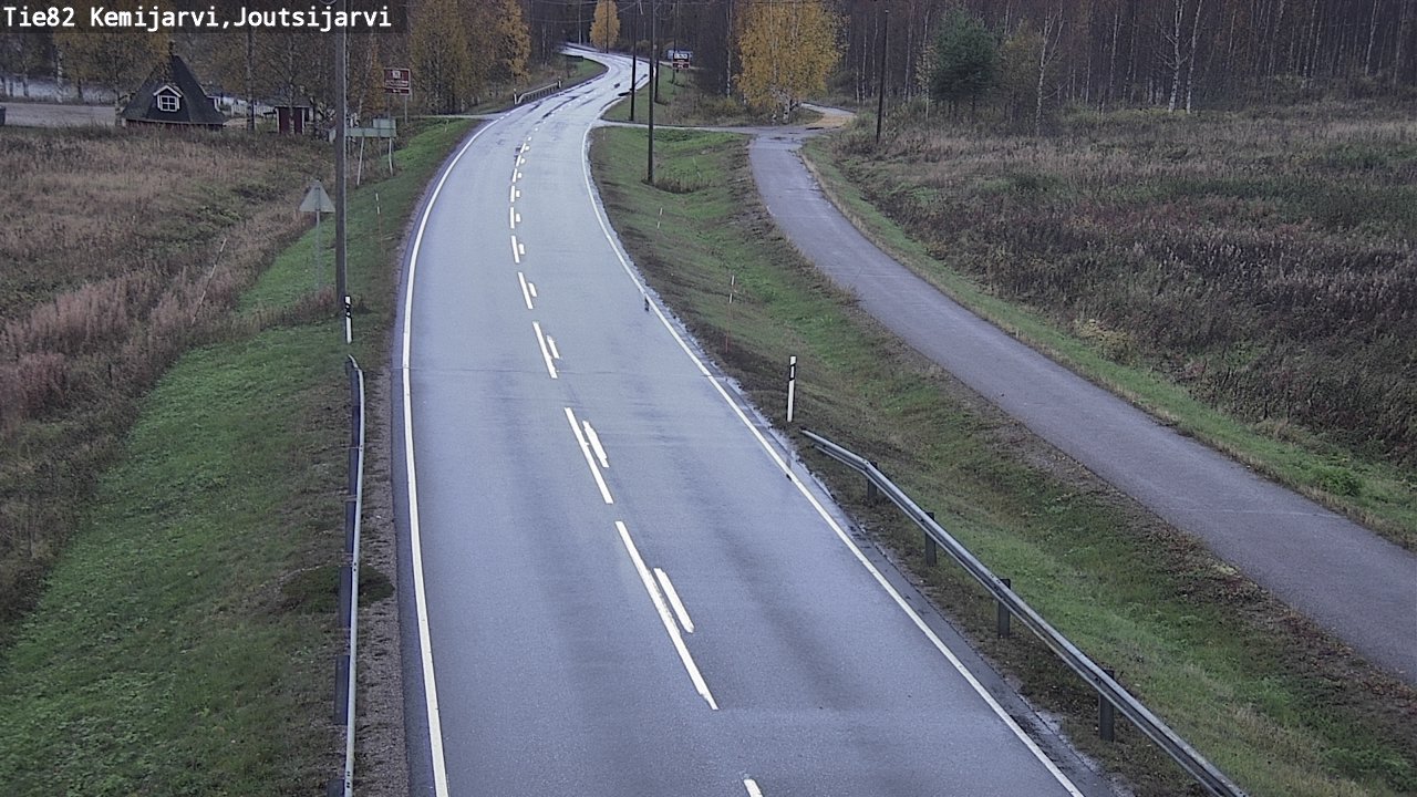 Weather Camera Image Road 82 Kemijärvi, Joutsijärvi, Kemijärvi, Lappi