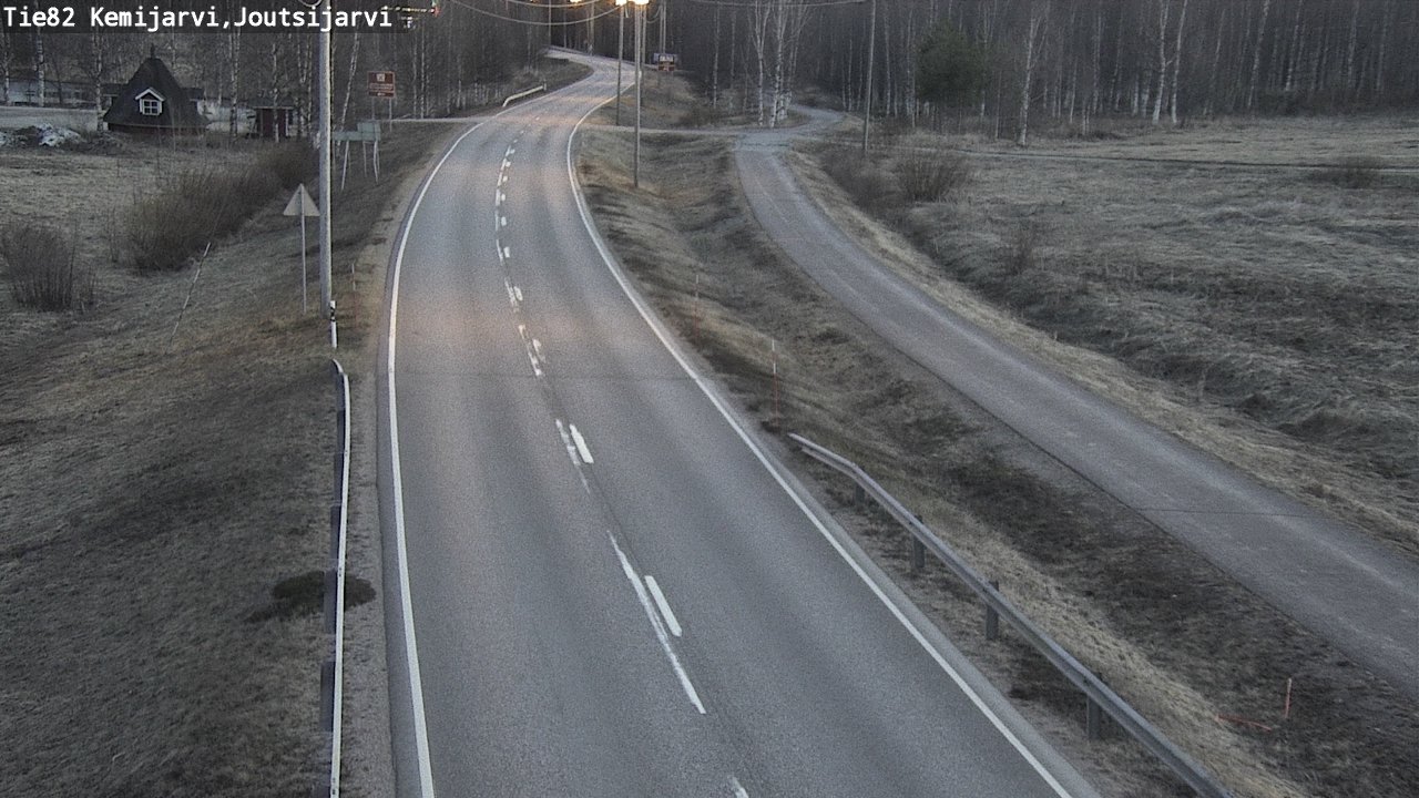 Weather Camera Image Road 82 Kemijärvi, Joutsijärvi, Kemijärvi, Lappi