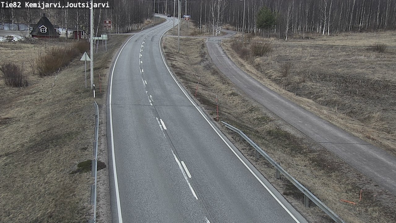 Weather Camera Image Väg 82 Kemijärvi, Joutsijärvi, Kemijärvi, Lappi