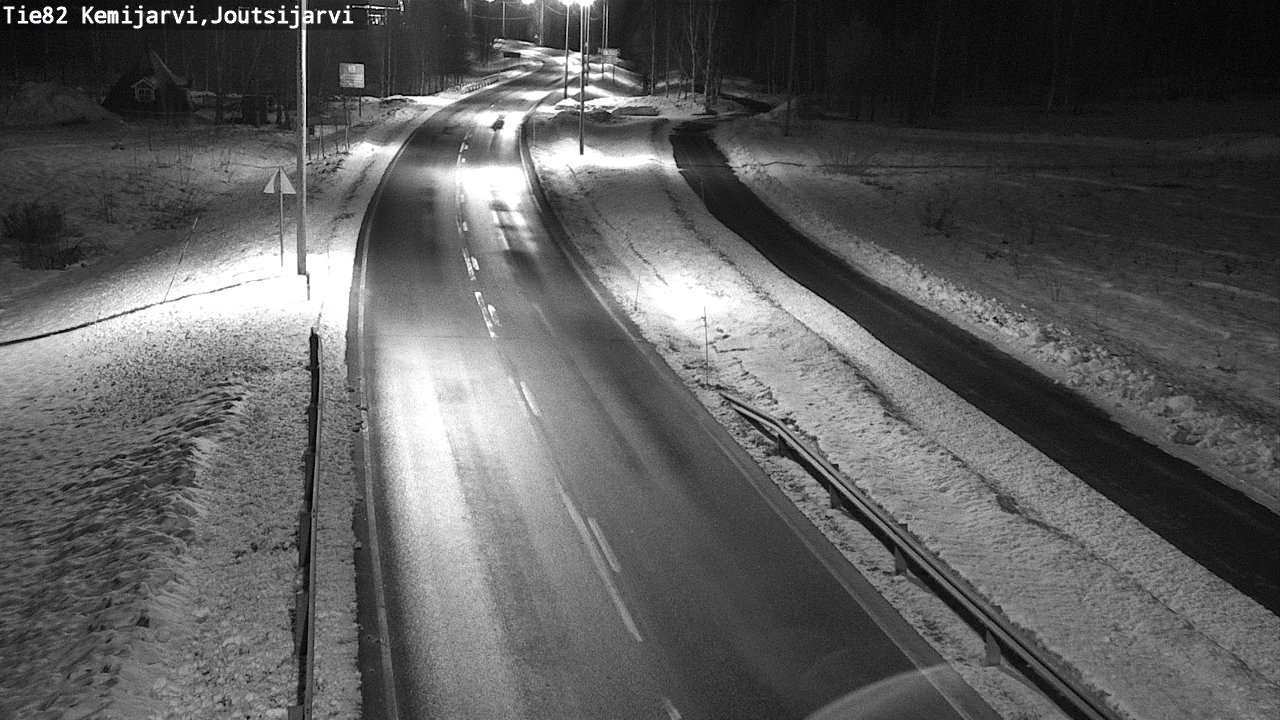 Weather Camera Image Väg 82 Kemijärvi, Joutsijärvi, Kemijärvi, Lappi